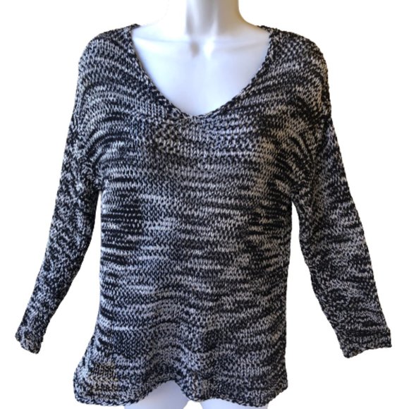 Eileen Fisher Sweater Open Knit Long Sleeve Pullover Relaxed - Picture 2 of 8